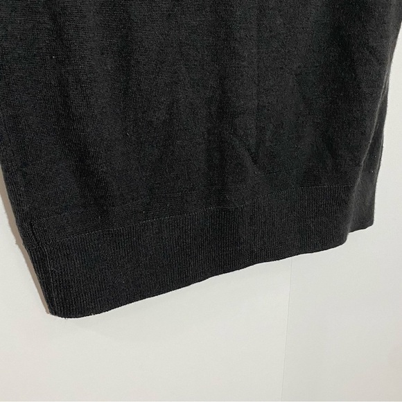 Jermyn and Bond men’s italian merino wool black V neck vest peppy sweater size M - Picture 6 of 7